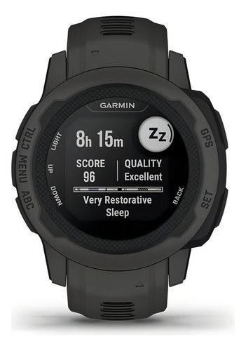 Relógio Garmin Instinct 2s Gps Gnss Trackback Battery 21 dias Cor da caixa: cor da malha preta, cor da moldura preta, design de malha de grafite, milanês