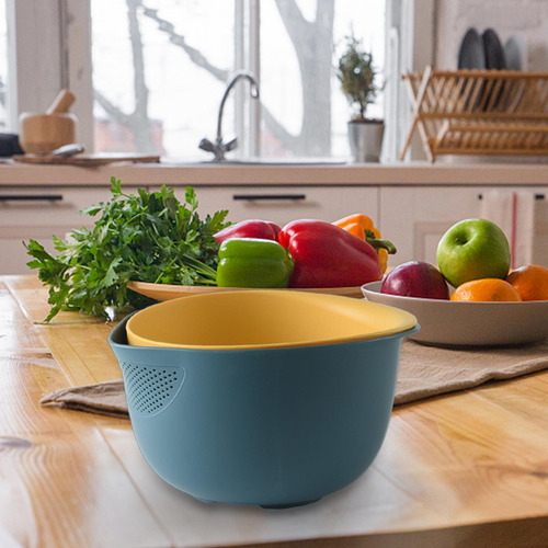 Cesta Para Lavar Verduras, Colador De Alimentos De Doble