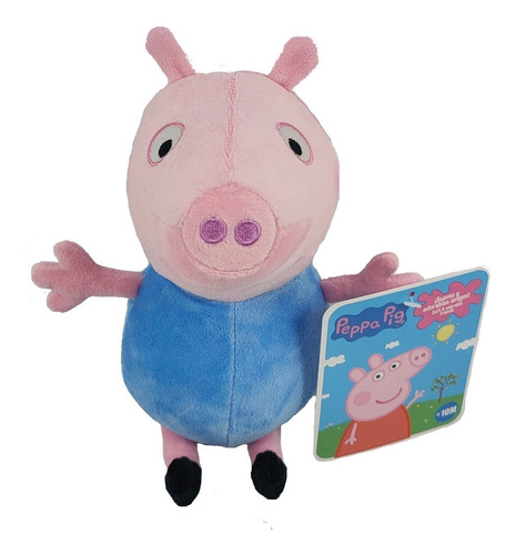 Muñeco Peluche Peppa Pig George Licencia Orig Hasbro 20cm