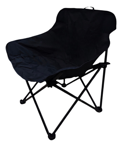 Cadeira Camping Pesca Portátil Com Bolsadobrável Resistente Cor Preta