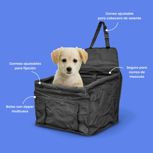 Asiento Samba Transportador Para Autos Perros Pequeños