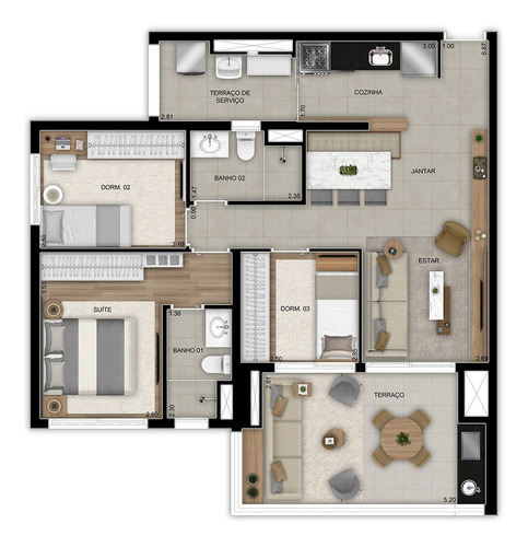 Imagem 3 de 23 de Apartamentos A Venda Na Vila Matilde 70m² E 88m² 2 E 3 Dorms. C/ Suíte Entrega Para Junho/24