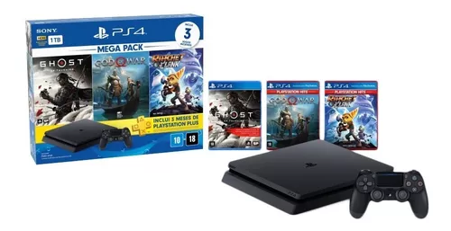 Console PlayStation 4 1TB Bundle Hits 10 - Death Stranding, The Last Of Us,  Gran Turismo Sport - PlayStation 4 : : Games e Consoles