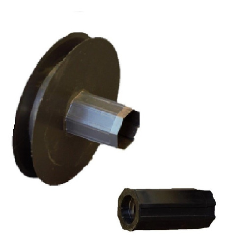 Polea De Cortina Para Eje De 40mm Con Puntera