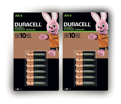 Duracell Pack Rec. 12 Aa De 2500 Mah 1.2v