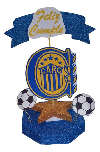 Rosario Central Adorno Combo Cumpleaños. Chirimbolos 