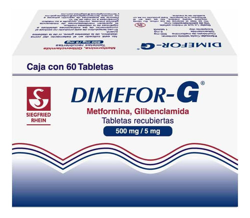 Dimefor G 60 Tabletas 500/5mg