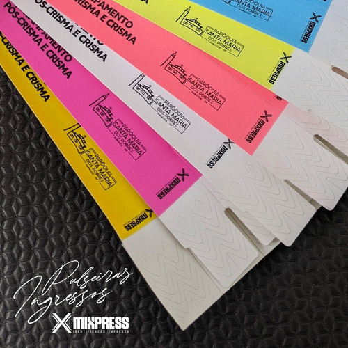Imagem 5 de 6 de Pulseira Nylon Personalizada Festa Show Premium . 100 Unids