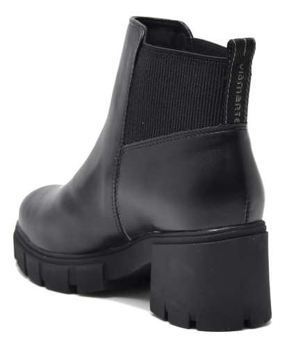 Bota Cano Curto Via Marte Tratorada Salto Bloco 6cm