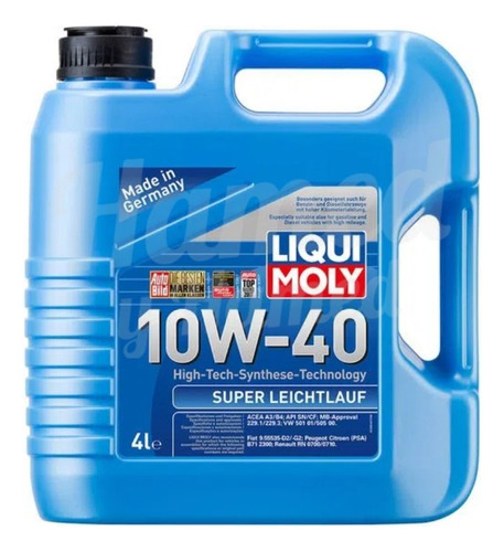 Aceite Liqui Moly Super Leichtlauf 10w-40 4l