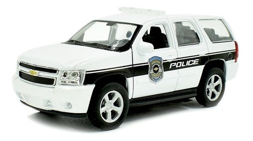 Chevrolet Tahoe 2008 Policia Fricción Welly Escala 1/32