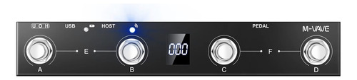 M-vave Chocolate Pedal Controlador Midi Con Bluetooth + Usb Color Gris Oscuro