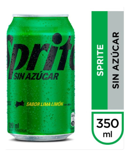 Sprite - Sin Azúcar - Lata 350 Ml - Pack 24 Unidades