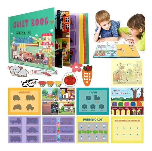 Libro De Regalo Libro Interactivo Montessori Quiet Para Niño