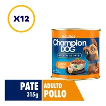 Comprar Champion Dog Recetas De Paté Pollo Lata 315gr X 12und