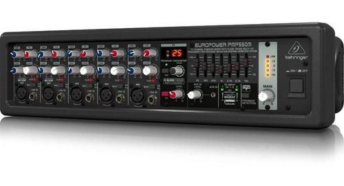 Behringer Consola 5 Canales 500w P/rack Pmp550m