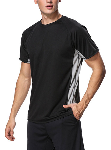 Ss Rash Guard Surfing Top Traje De Baño Para Hombre Upf50 +