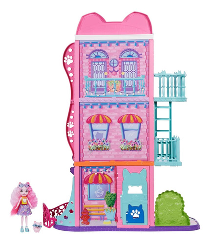 Enchantimals City Tails Set De Juego Casa Y Cafeteria Mattel