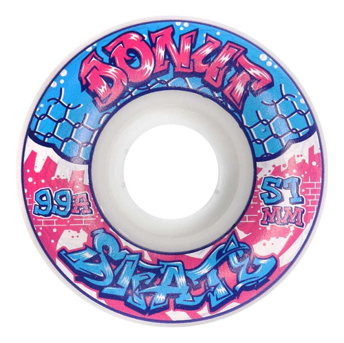 Ruedas De Skate Donut Skate Co. 51mm - 99a Graffiti X4