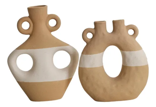 comprar Vaso De Cerâmica Para Flores, 2 Peças, Arranjo Floral,