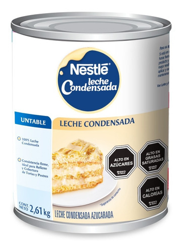 Leche Condensada Untable Nestlé® Tarro 2,61 Kg