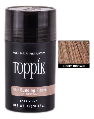 Fibras Para El Cabello Toppik, Marrón Claro, 12 G/0.42 Oz