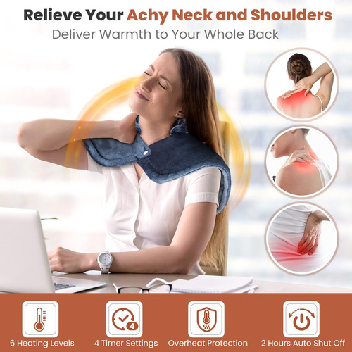 Almohadilla Térmica Jubeoyey Para Aliviar El Dolor De Cuello