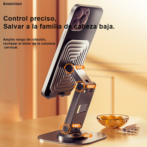 Soporte Escritorio Para Celular Ajustable Giratorio 360 Base