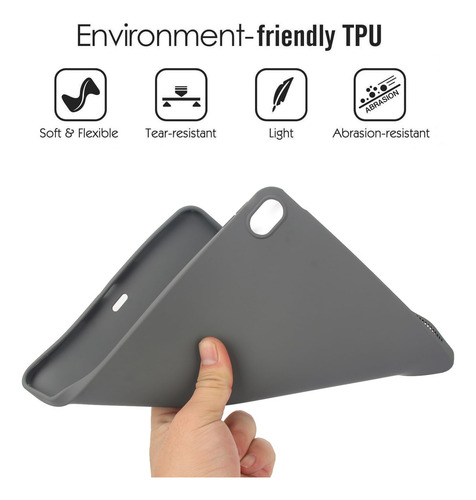Funda Delgada Tpu Para Ipad Air 13 Pulgadas M3/m2 Gris 05# Gris