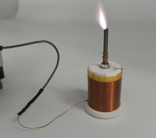 Bobina De Tesla De Bricolaje Bocina Con Eliminador De Bateri