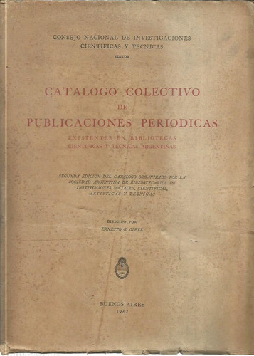 Publicaciones Periódicas. Bibliotecas Científicas Y Técnicas