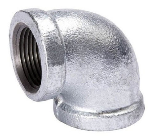 Codo 1 1/4 Pulgada 90 Grados Hierro Galvanizado Roscado