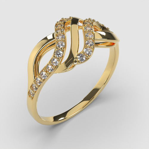 Anillo Mozzafiato Oro Amarillo 18k