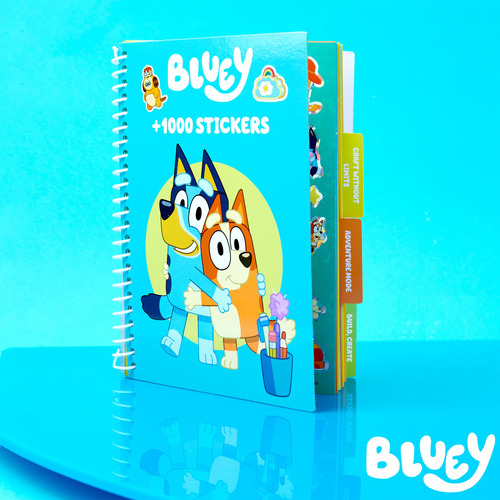 Livro De Adesivos Bluey Para Crianças Com Mais De 1000 Adesi