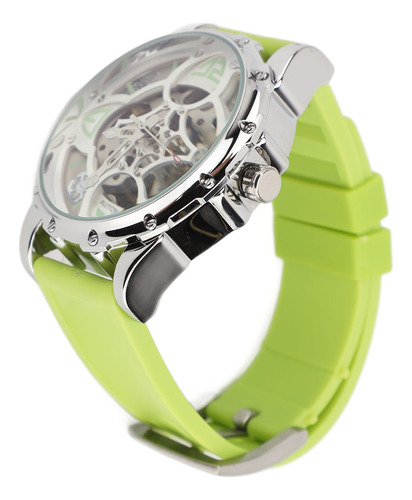 Relógio Mecânico Automático Four Leaf Clover Pattern Double