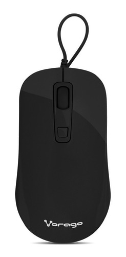 Mouse Alámbrico Usb Vorago Ergonómico Mo-102, Negro