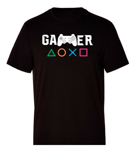 Playera  Infantil Unisex Estampado Gamer Control Videojuegos