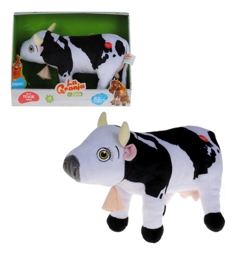 Peluche Musical 35 Cm. La Granja De Zenon - Vaca Lola