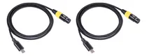 Comprar 2 Cables Usb C A Xlr Hembra C Macho A Xlr Hembra De 3 Pines