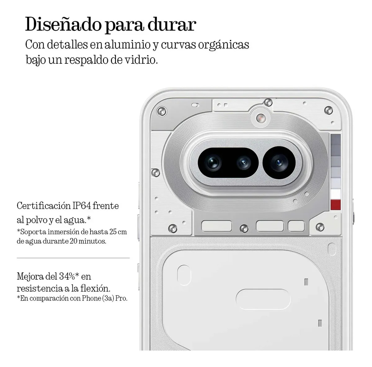 Celular Nothing Phone 4a 5g 8gb 128gb Dual Sim 50mp Blanco