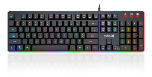 Teclado Gamer Redragon Dyaus K509-rgb Negro Alámbrico