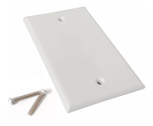 Placa Ciega Tapa Pared Blanca Para Caja Universal Xcase