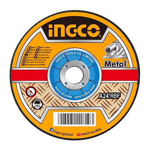 Disco De Desbaste 4 1/2´´ Ingco 25 Unidades Para Metal