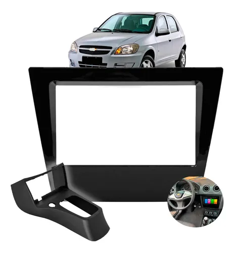 comprar Moldura Painel Para Multimídia 7 Polegadas 2 Din Celta G2 Cor Celta G2 2007