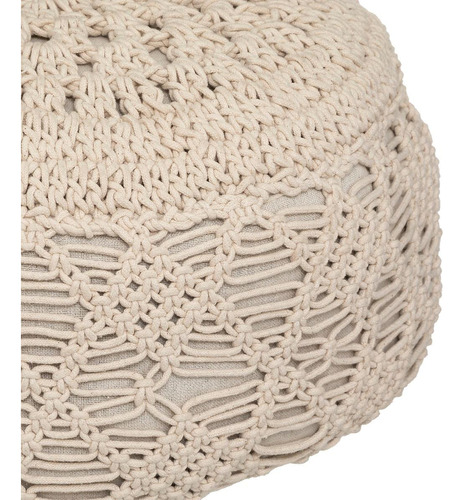 Puff Macrame 44x18 Cm