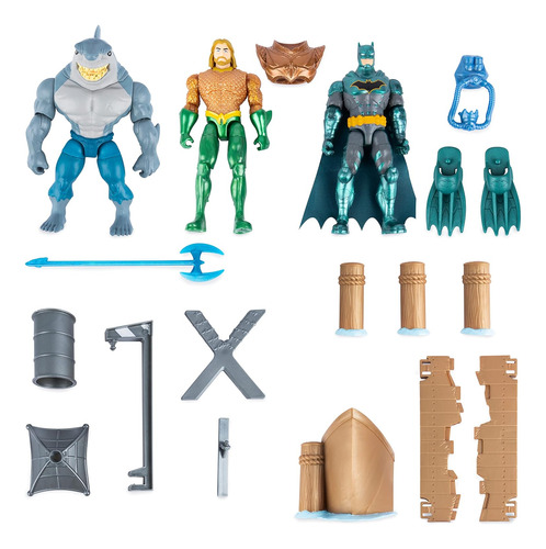 Dc Comics, Gotham City Harbour Chaos Playset | Batman De 4 P