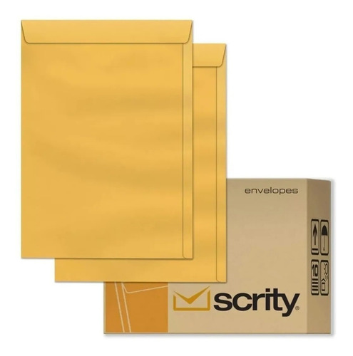 Envelope A4 229x324mm Saco Kraft Ouro Sko032 80g 250un