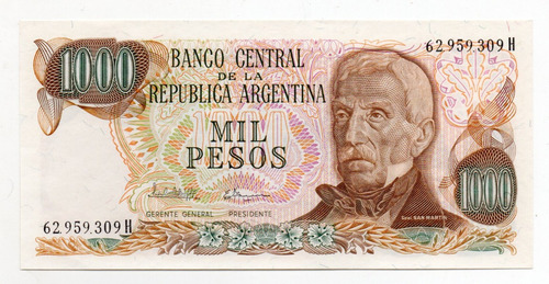 Argentina Billete 1000 Pesos Ley Bottero 2459a Sc
