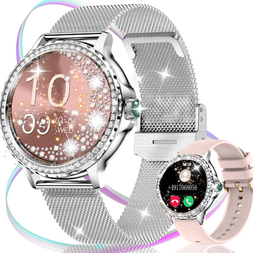 Hqnlsy Reloj Inteligente Para Mujeres Con Diamantes Qg9db