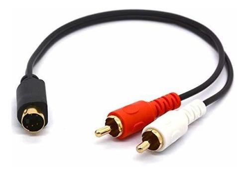 Cables Rca - Piihusw S-video To 2-rca Audio Cables - 4 Pin S
